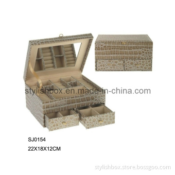 Square Decorative Jewelry Storage Box with Lock (SJ0154)